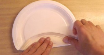 Need a food box? Use a paper plate! 