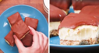 Minicheese cake al chocolate: la receta de la version que se come con un mordizco