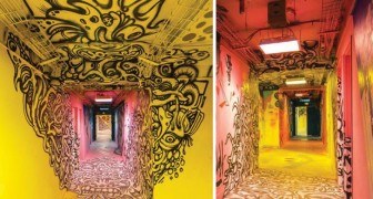 100 straatkunstenaars werd gevraagd om de school opnieuw te beschilderen vooraf aan de renovatie: het resultaat kent zijn evenknie niet