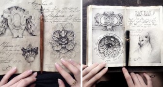 Quest'artista russa rivela al mondo il suo misterioso quaderno: è pieno di tecniche di disegno dimenticate
