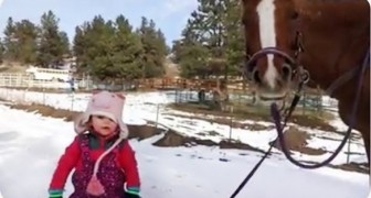 Emma e seu cavalo