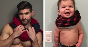 Une femme se moque de son frère mannequin en reproduisant ses looks sur son fils: voici l'adorable résultat 