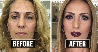 This make-up artist manages to make his customers appear 30 years younger!