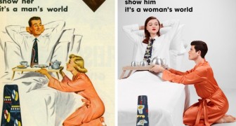 Un fotografo ricrea a ruoli invertiti le pubblicità sessiste del passato: ecco i risultati