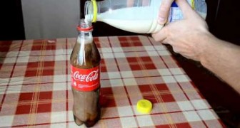He mixes milk and coke: after 6 hours, the result is impressive !!