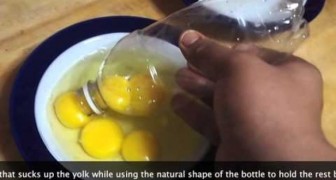 Separare i tuorli delle uova in un attimo