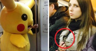 Bizarre mensen en dieren in de metro: 17 ongelooflijke foto's uit de hele wereld