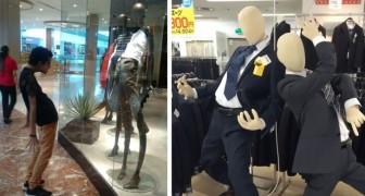 Here are some of the most disturbing and entertaining mannequins you've ever seen in a store!