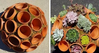 12 beautiful ideas for gardens that are realized with common terracotta pots