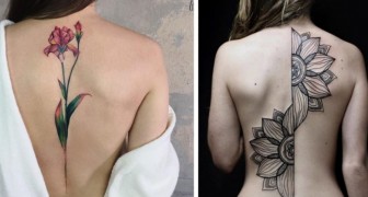 20 tatuagens maravilhosas que seguem a linha da coluna vertebral