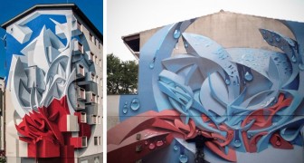 Les gigantesques peintures murales 3D de cet artiste italien ont bouleversé les façades du monde entier