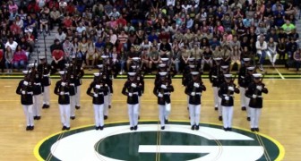24 Marines put on a mind-blowing performance leaving all the students breathless with excitement!