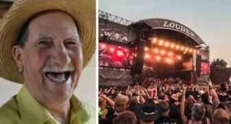  Zwei Senioren laufen aus dem Altersheim weg, um zu einem Metal-Musikfestival zu gehen