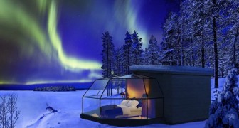 Questo igloo moderno ti permette di ammirare l'aurora boreale direttamente dalla camera da letto