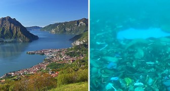 Bergamo, scoperta una montagna di rifiuti sotto il lago d'Iseo: è alta 40 metri