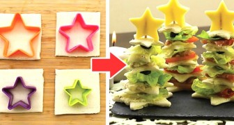 Il metodo passo dopo passo per preparare alberelli natalizi di pancarrè: snack semplici, belli e buoni