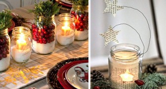 13 idee per trasformare i barattoli in vetro in decorazioni natalizie che renderanno unici gli ambienti di casa