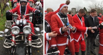 Des milliers de motocyclistes déguisés en Père Noël ont apporté 5 000 jouets aux enfants dans un hôpital pédiatrique