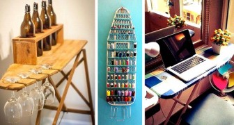 18 trovate creative per trasformare le vecchie assi da stiro in oggetti utili e originali