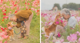 Un ragazzo è riuscito a immortalare nelle sue foto la splendida amicizia tra la nonna e il suo cane