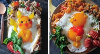 Una mamma giapponese usa le uova fritte per portare in vita i cartoni animati più amati dai bambini