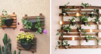 10 fantastische van pallets gemaakte plantenbakken, ideaal om kleine groene hoekjes zowel in huis als buiten te creëren 