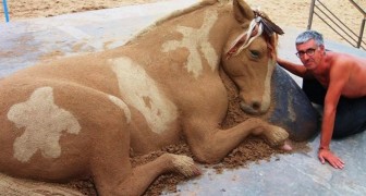 Cet artiste réalise des sculptures de sable si réalistes que beaucoup les prennent pour des vraies