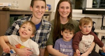 Female couple adopt three orphaned siblings so they can all grow up together under one roof