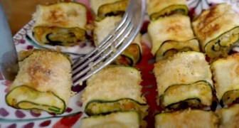 Baked zucchini roll-ups: perfect for the summer season 
