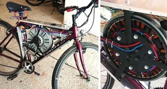 Un ragazzo crea una bicicletta elettrica utilizzando il motore di una lavatrice: raggiunge i 65 km/h
