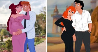 Le coppie Disney in dolce attesa: un'artista ha immaginato il loro futuro in alcune illustrazioni