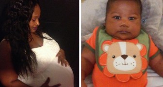 En kvinna föder en bebis på 6,3 kilo: Jag trodde att det var tvillingar