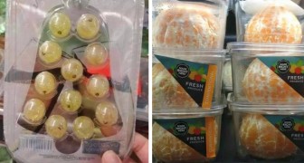 16 voedingsmiddelen aangeboden in nutteloze en milieubelastende plastic verpakkingen