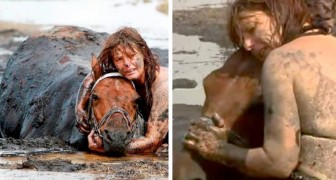 Elle reste aux côtés de son cheval enlisé dans la boue pendant plus de trois heures : maîtresse et animal sauvés par miracle