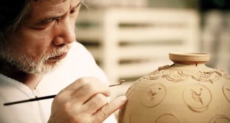 Unika och uråldrig koreansk keramik-konst från Icheon