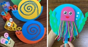 8 animaux en papier colorés pour amuser les enfants de façon créative