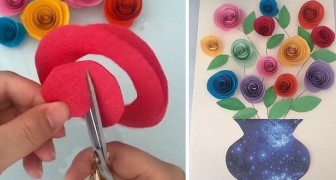 Le tutoriel très simple pour réaliser de délicieuses roses en papier avec les plus petits
