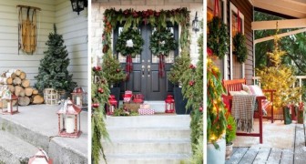 10 magici allestimenti per creare un'atmosfera natalizia da sogno nel patio o nel portico di casa
