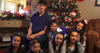Una pareja adopta a 7 hermanos y hermanas de un orfanato para no dejarlos solos en Navidad: un gesto de amor increíble