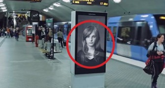 Het zou een shampoo reclame kunnen zijn maar... wacht tot de trein langs komt.
