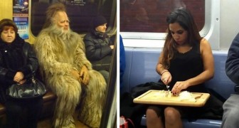 15 personnes bizarres photographiées dans les transports publics montrent qu'elles se fichent du jugement des autres