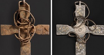 Efter 1000 år hittades ett anglosaxiskt kors: rengöringsarbetet har avslöjat ovanliga dekorationer