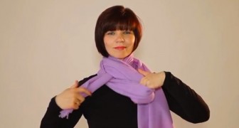 Esta mujer les mostrara mas de 20 modos DIFERENTES para unir la bufanda. Elije tu!
