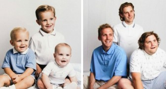 15 volte in cui le persone hanno ricreato perfettamente le vecchie foto di famiglia