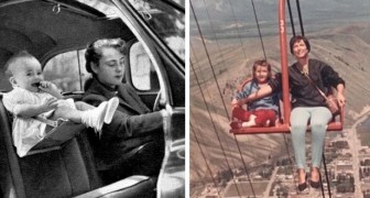 Roekeloze ouders: 17 foto's uit het verleden laten ons zien hoe gevaarlijk sommige gebruiken van die tijd waren