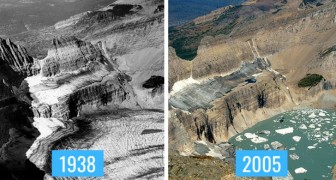 8 fotografische vergelijkingen laten ons de verwoestende effecten van klimaatverandering zien