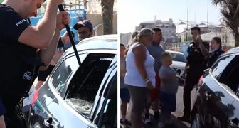 Politieagent redt twee honden uit auto die in de zon staat: de eigenaresse werd boos over de gebroken ruit