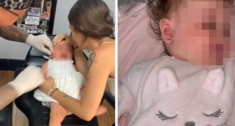 Porta la figlia di 6 mesi a fare i buchi alle orecchie: madre aspramente criticata sul web