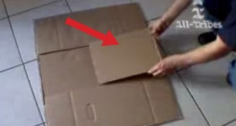 He puts together random pieces of cardboard , but what he does with them is BRILLIANT!