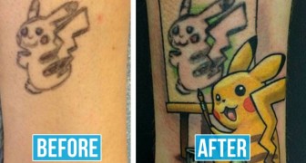 15 keer waarin tatoeëerders een slechte tatoeage in een waar meesterwerk hebben veranderd